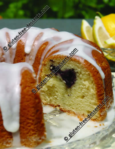 Gluten-Free Lemon-Blueberry Bundt Cake