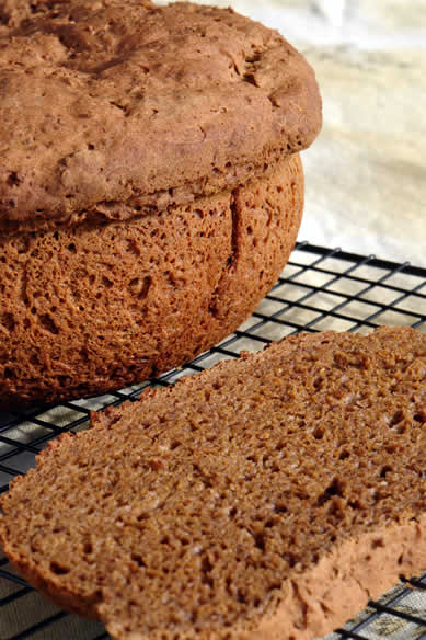 Gluten-Free Dairy-Free Pumpernickel Bread