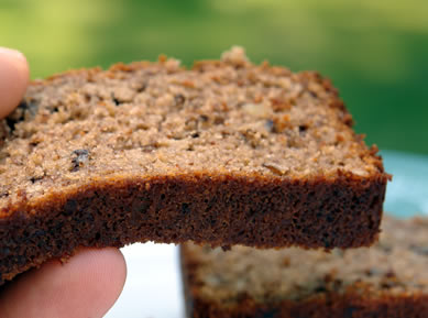 Gluten Free Banana Bread (Variation) with Chia Seed and Whey Protein